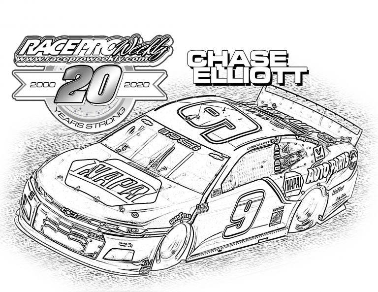 Fan Zone Coloring Pages Race Pro Weekly